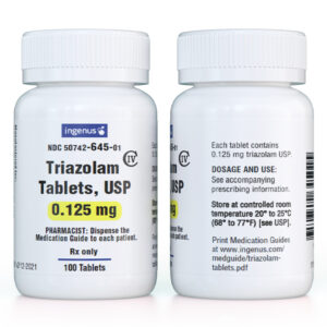 Triazolam 0.125mg Tablets